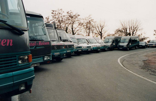 Im Jahr 2001 war Rheintal Reisen mit 10 Bussen im Einsatz